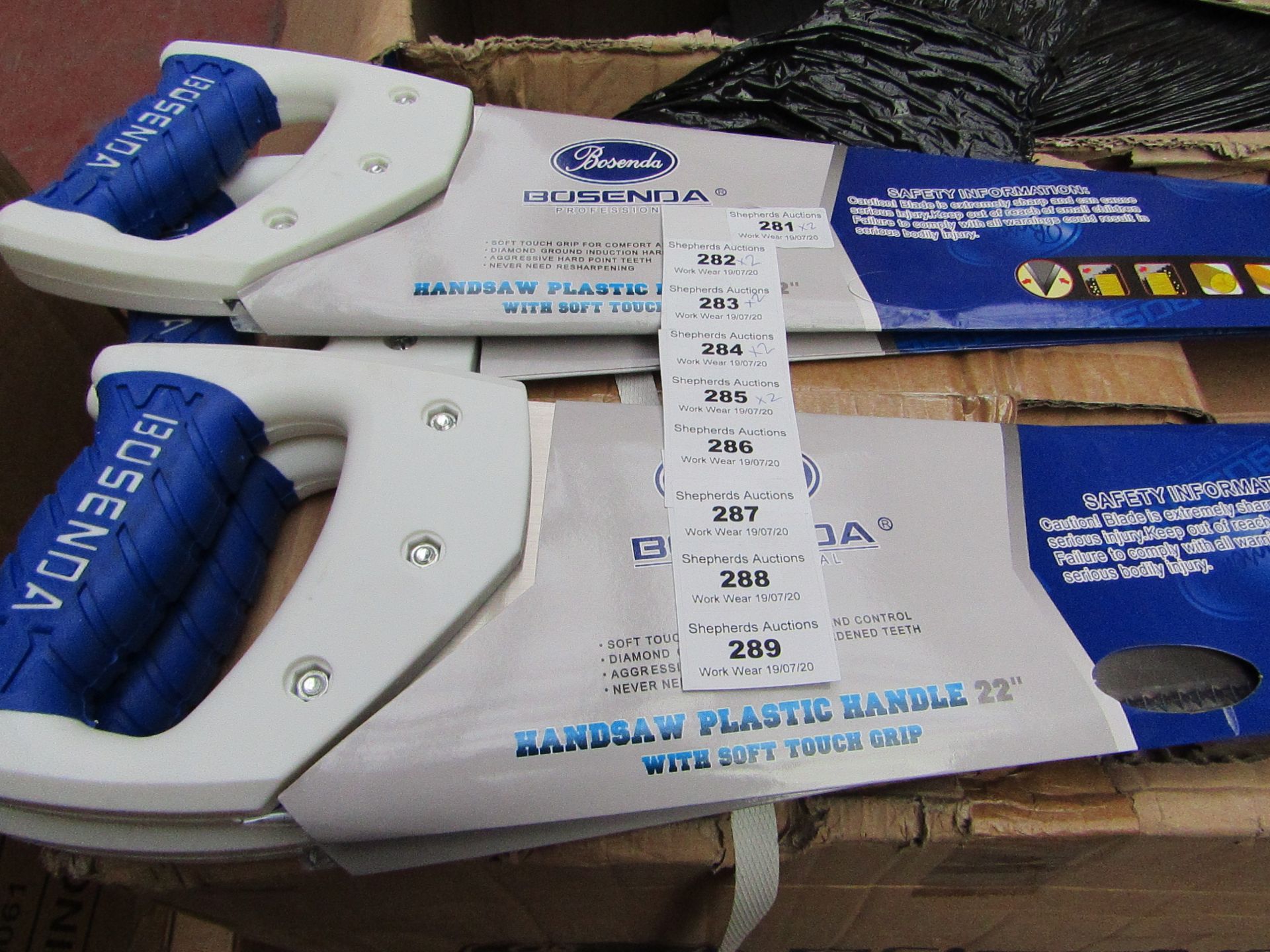 2x Bosenda - Handsaw plastic handle 22" - New and Packaged.