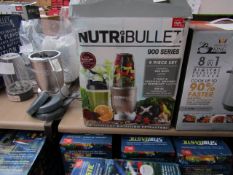| 1X | NUTRIBULLET 900 SERIES | MAIN FUNCTION IS TESTED WORKING BUT ALL OTHER FUNCTIONS ARE UNTESTED