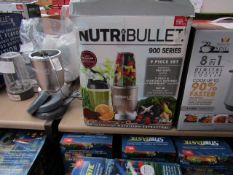 | 1X | NUTRIBULLET 900 SERIES | MAIN FUNCTION IS TESTED WORKING BUT ALL OTHER FUNCTIONS ARE UNTESTED