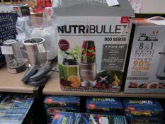 | 1X | NUTRIBULLET 900 SERIES | MAIN FUNCTION IS TESTED WORKING BUT ALL OTHER FUNCTIONS ARE UNTESTED