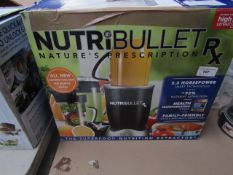 | 1X | NUTRIBULLET RX | MAIN FUNCTION IS TESTED WORKING BUT ALL OTHER FUNCTIONS ARE UNTESTED AND