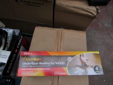 Vitrex Floor Warm 4m2 underfloor heating for wood, new and boxed.