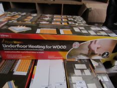 3 X Vitrex Floor Warm 2m2 underfloor heating for wood, new and boxed.