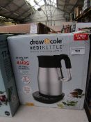 | 1X | DREW AND COLE 1.7L REDI KETTLE | MAIN FUNCTION POWERS ON BUT ALL OTHER FUNCTIONS ARE UNTESTED