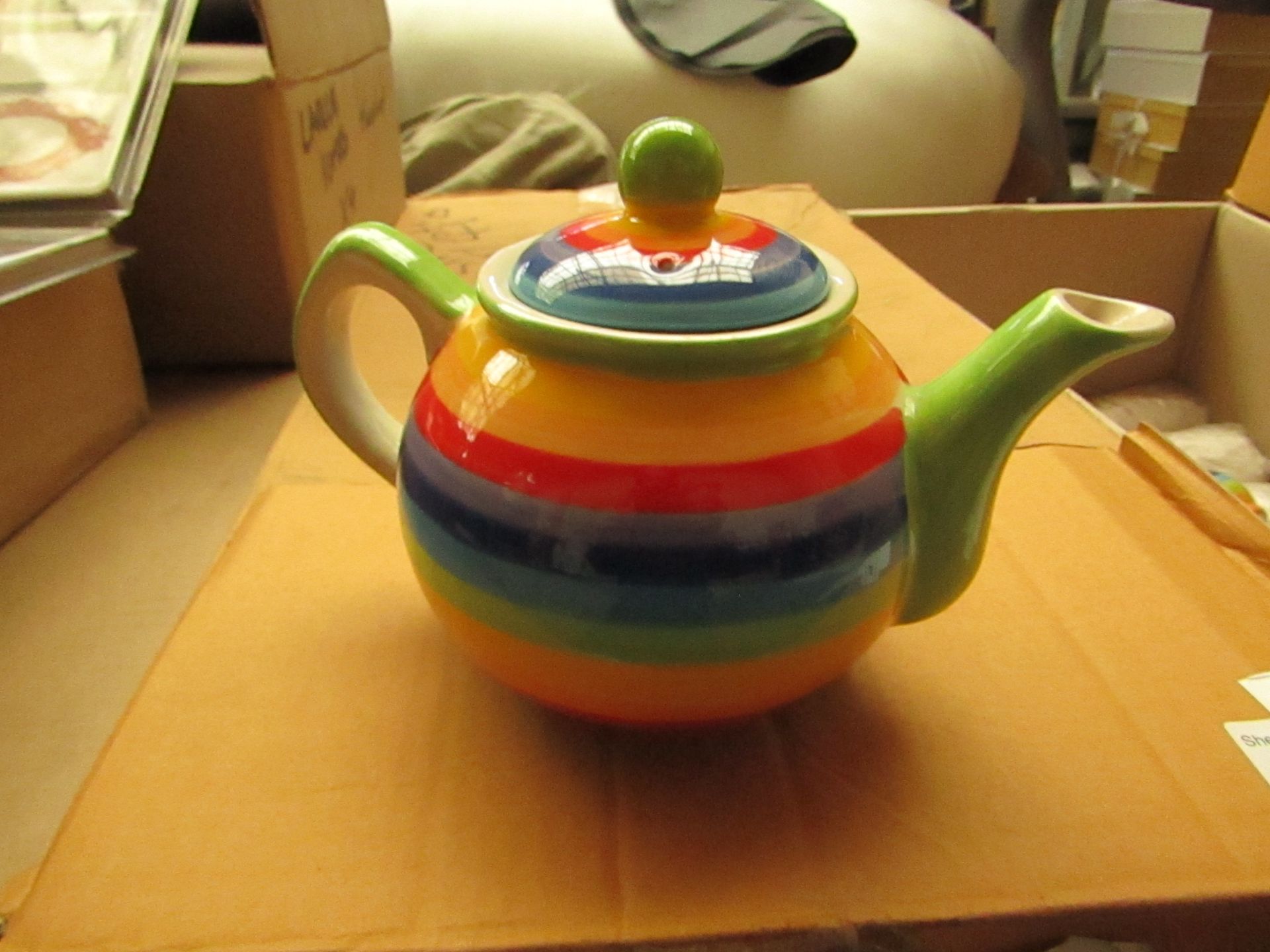 Rainbox Teapot - New & Packaged.