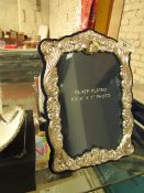 2 x Silver Plated Photo Frames. See Image For design