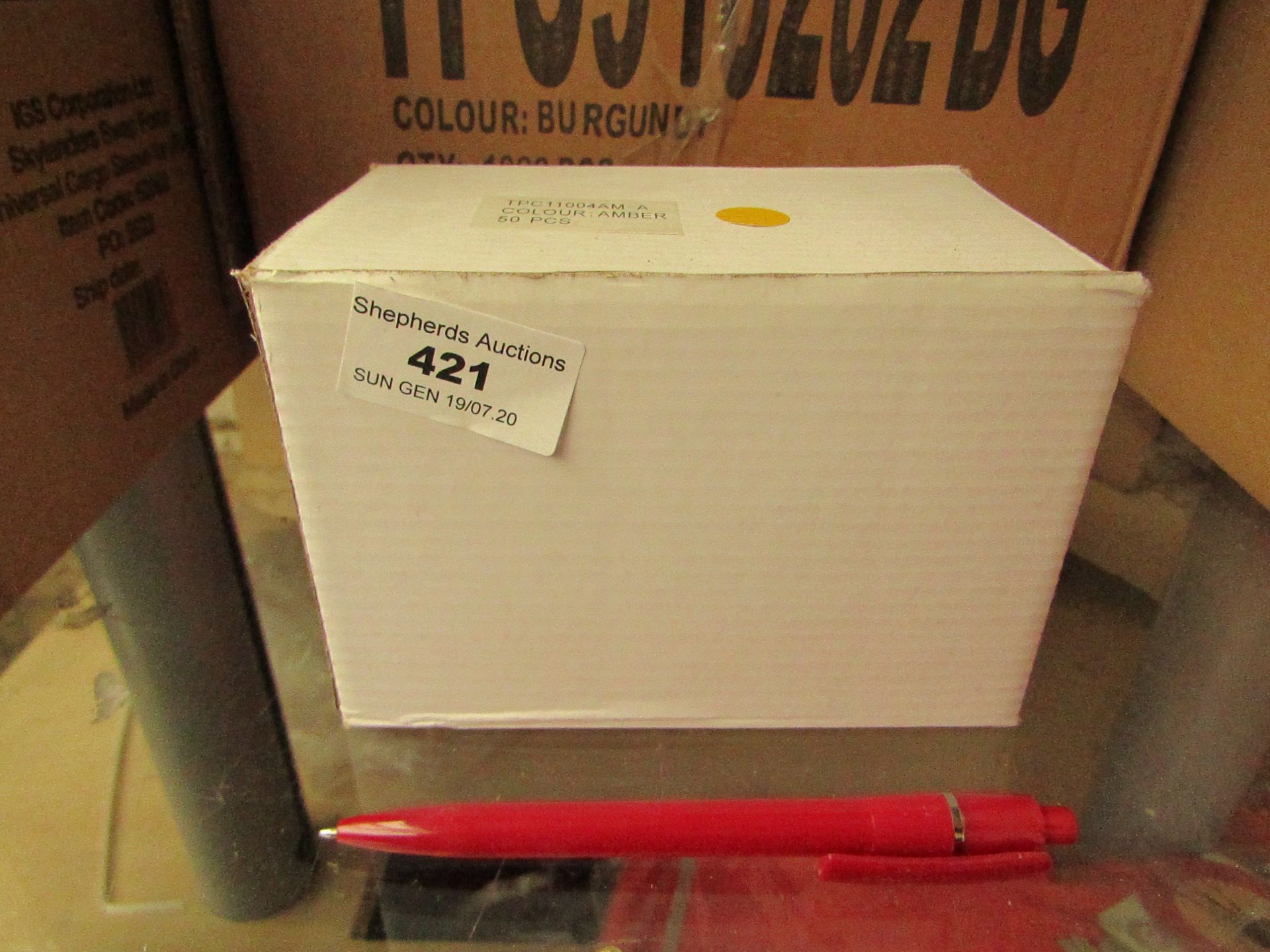 Box of Approx 50 Black ink Pens. Boxed. See image For Design