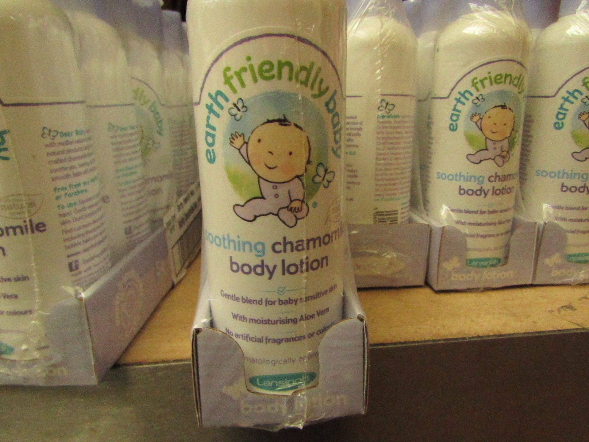 12 x 250ml Earth Friendly Baby Soothing Chamomile Body lotions. Unused