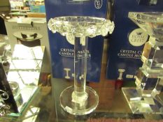 Royal Crest Crystal Clear Candle Holder. New & Boxed