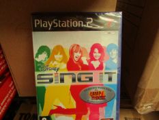 Approx 50 x Playstation Disney Sing It Games. Unused & Packaged