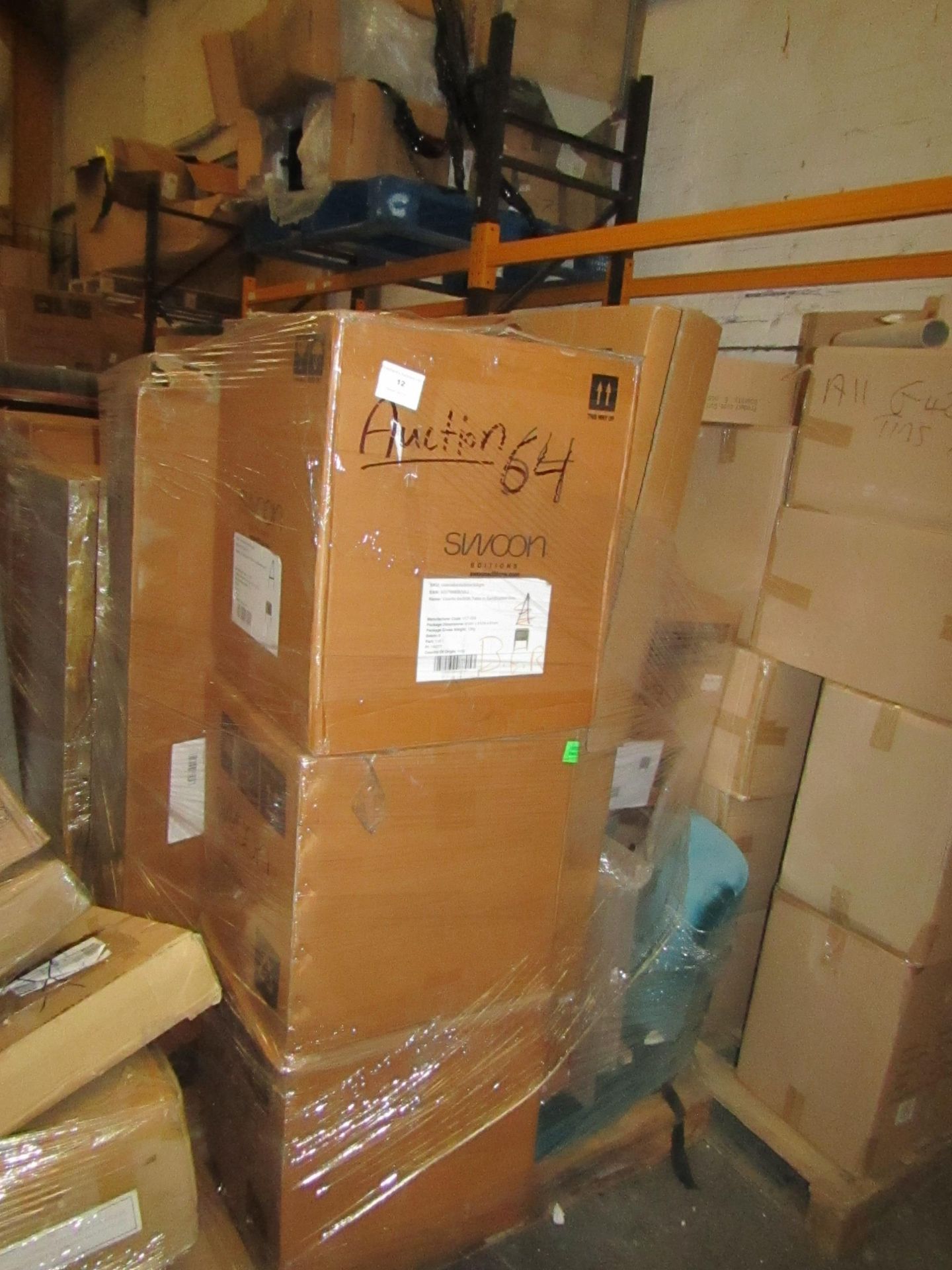 | 1X | PALLET OF SWOON B.E.R FURNITURE, UNMANIFESTED, TYPICAL ITEMS INCLUDE SIDE BOARDS AND MEDIA