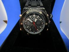 Michael Philippe Innovator watch with rubber strap, new, Boxed and ticking.