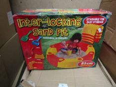 85cm Diameter Inter Locking Sand Pit. Unused & Boxed