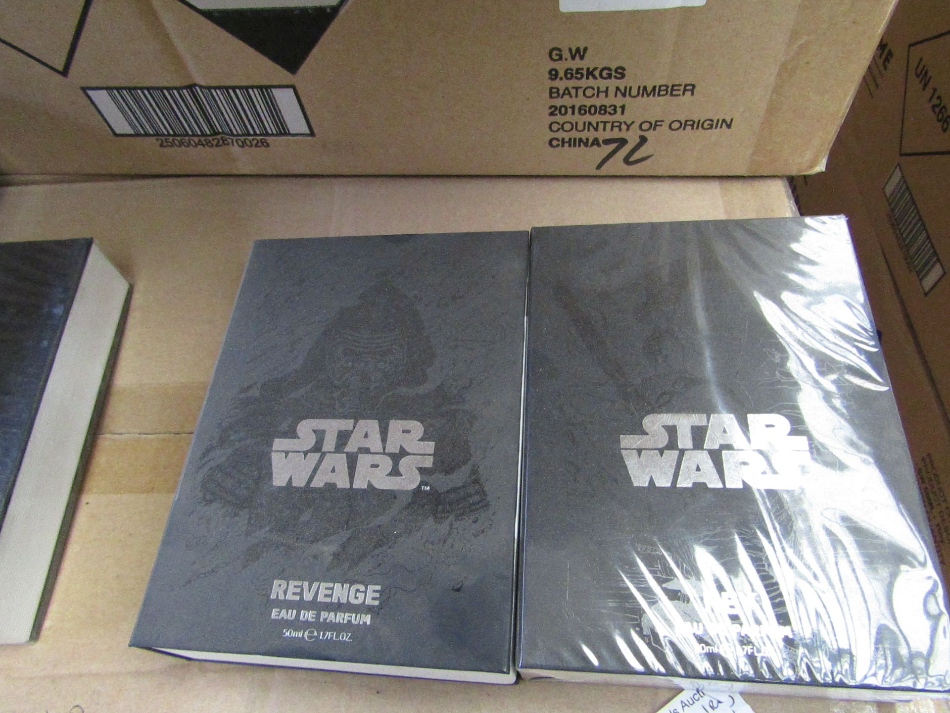 2x Star Wars perfumes being; Star Wars Revenge and Star Wars Rey Eau De Parfum 50ml, new and