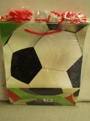 12x Large Football gift Bags - Packaged.