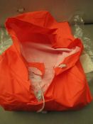 PVC Orange Overall - Size Large. Packaged.