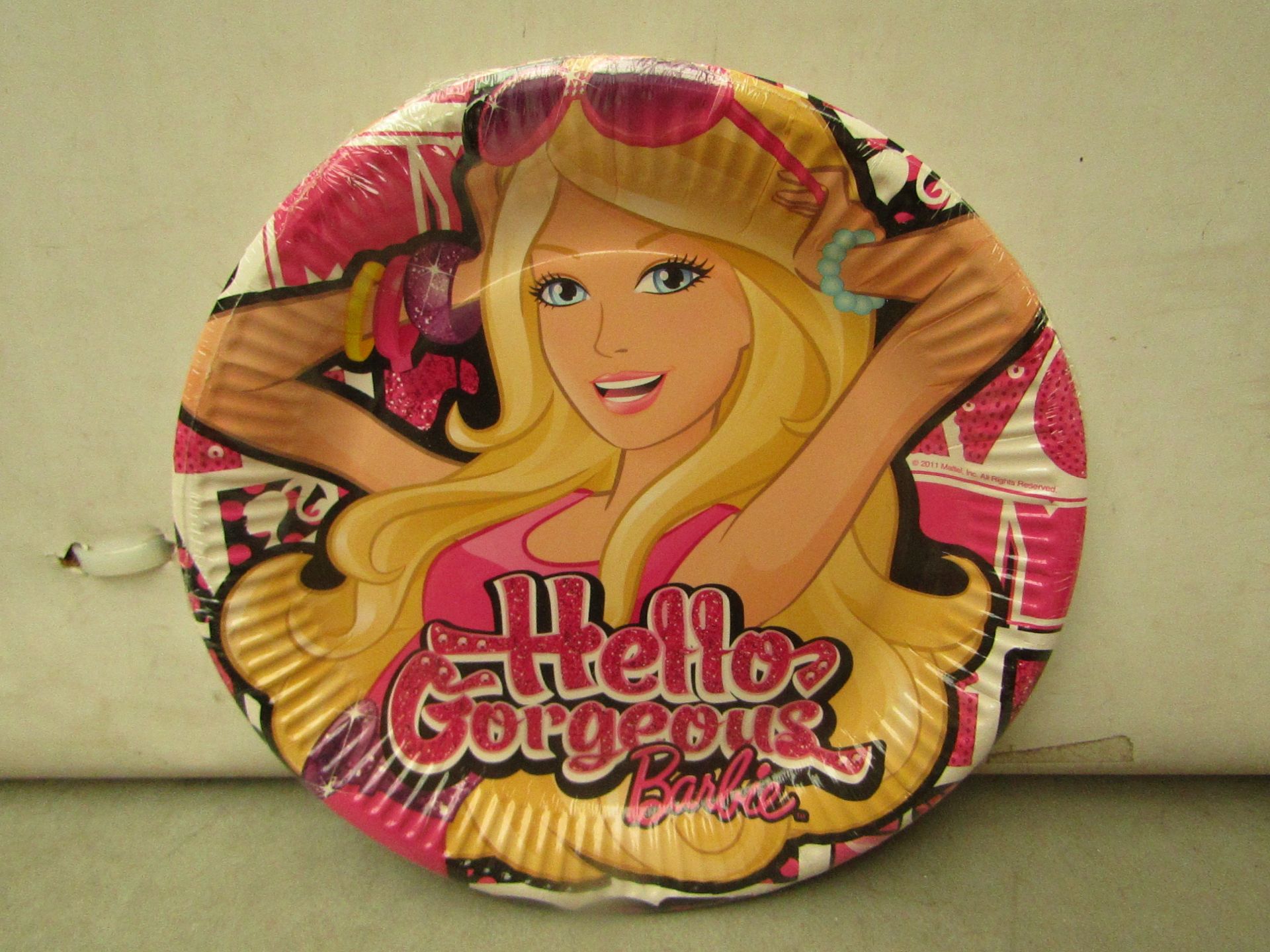 24 Packs of 3 Barbie Party Paper Plates. New & Packaged