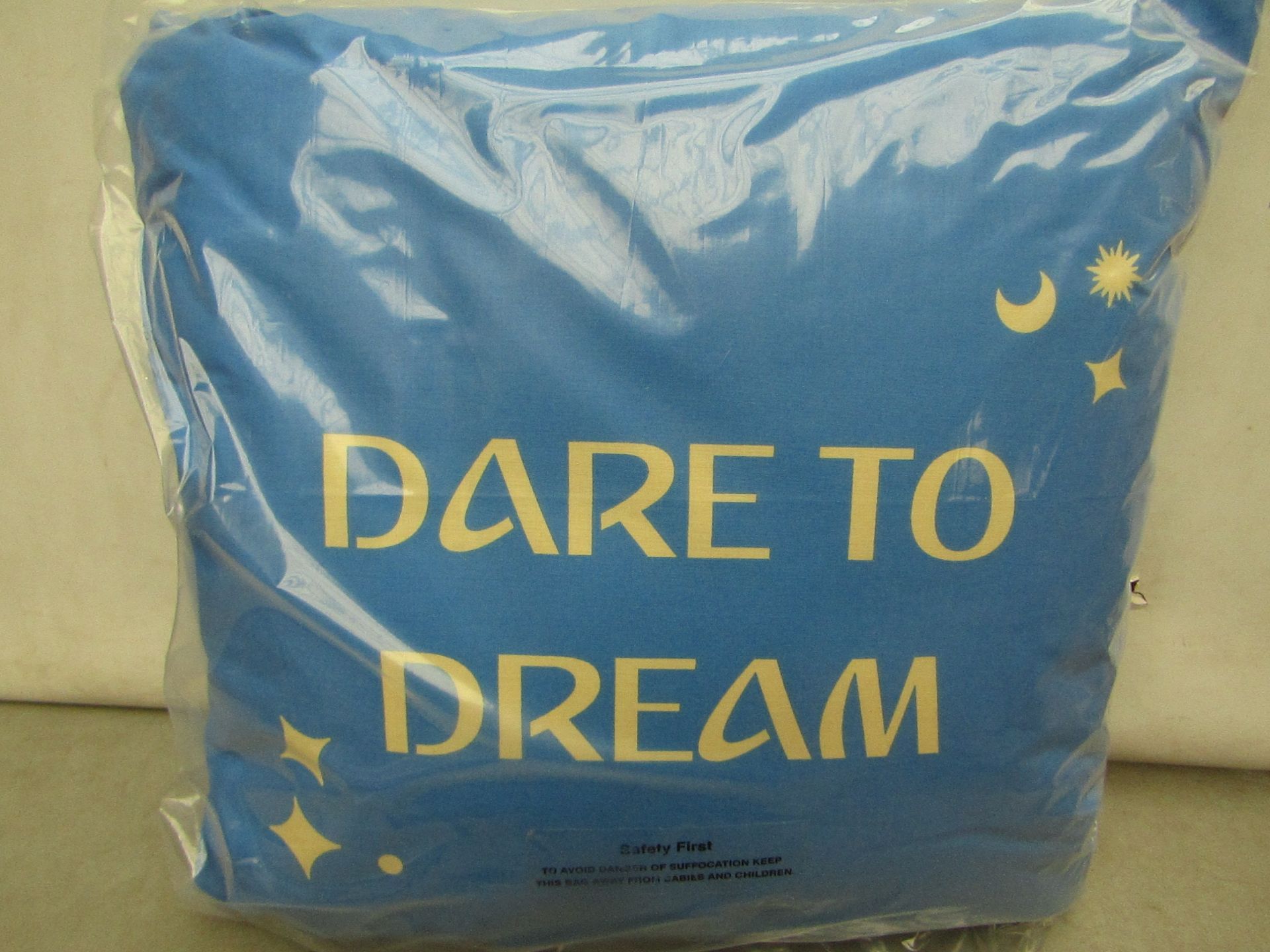 2 x 'Dare To Dream' Square Cushions. New & Packaged