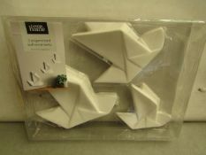 George Home - 3 Origami Bird Wall Ornaments - New & Packaged.