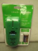 Schneider 3 in 1 Detector for Stud, Metal & AC Cables. New & Blister Packed