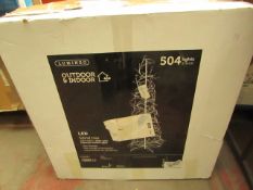 2x Lumineo - Outdoor & Indoor - LED Spiral Tree - 504 Lights (210cm) - Unchecked & Boxed.