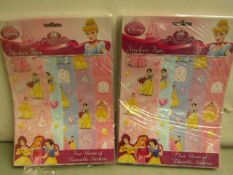 24x Disney Princess Sticker Fun - Packaged.