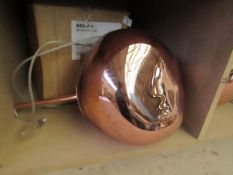 | 1X | TOM DIXON MELT SHADE MINI IN COPPER | LOOKS UNUSED AND BOXED BUT NO GUARANTEE | RRP £392 |