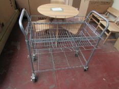 | 1X | SAFCO 523GR MAIL CART | LOOK UNUSED BUT HAS A FEW MARKS AND DIRTY WHEELS FROM OUR FLOOR | RRP