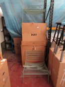 | 2X | HEE FALL GREEN LOUNGE CHAIRS | LOOK UNUSED BUT UNCHECKED FOR DAMAGE (NO GUARANTEE), BOXED |