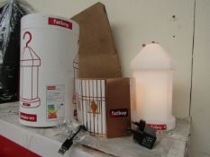 | 1X | FATBOY LAMPIE-ON RECHARGEABLE LANTERN STYLE LIGHT WITH INTERCHANGABLE DECORATIVE SLEEVES |