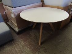 | 1X | HAY COPENHAGUE DINING TABLE 1.2MTRS DIAMETER | IN GOOD CONITION BUT HAS DIRTY MARKS ON TOP