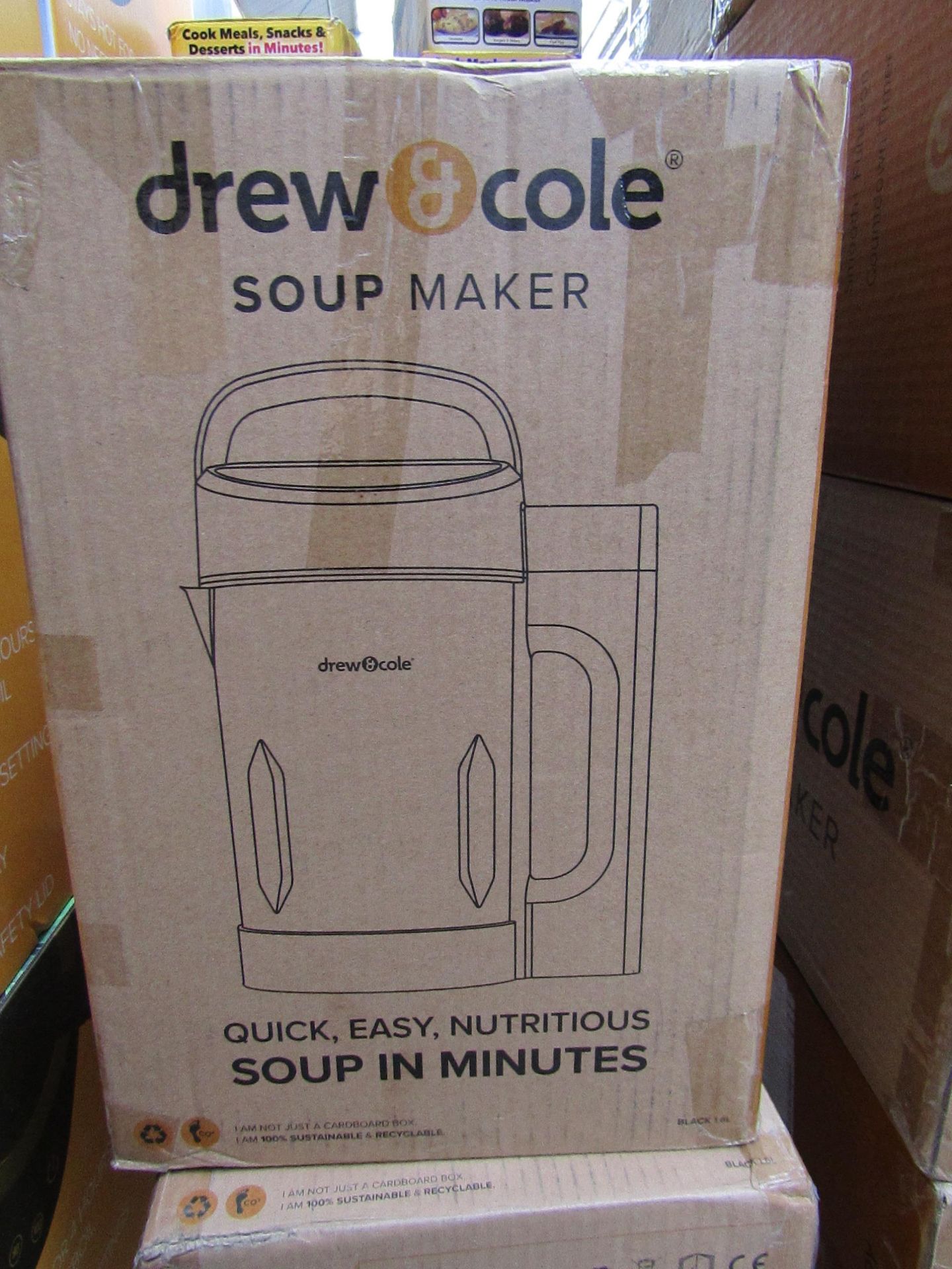| 2X | DREW AND COLE SOUP CHEF | UNCHECKED AND BOXED | NO ONLINE RESALE | RRP £69.99 |TOTAL LOT
