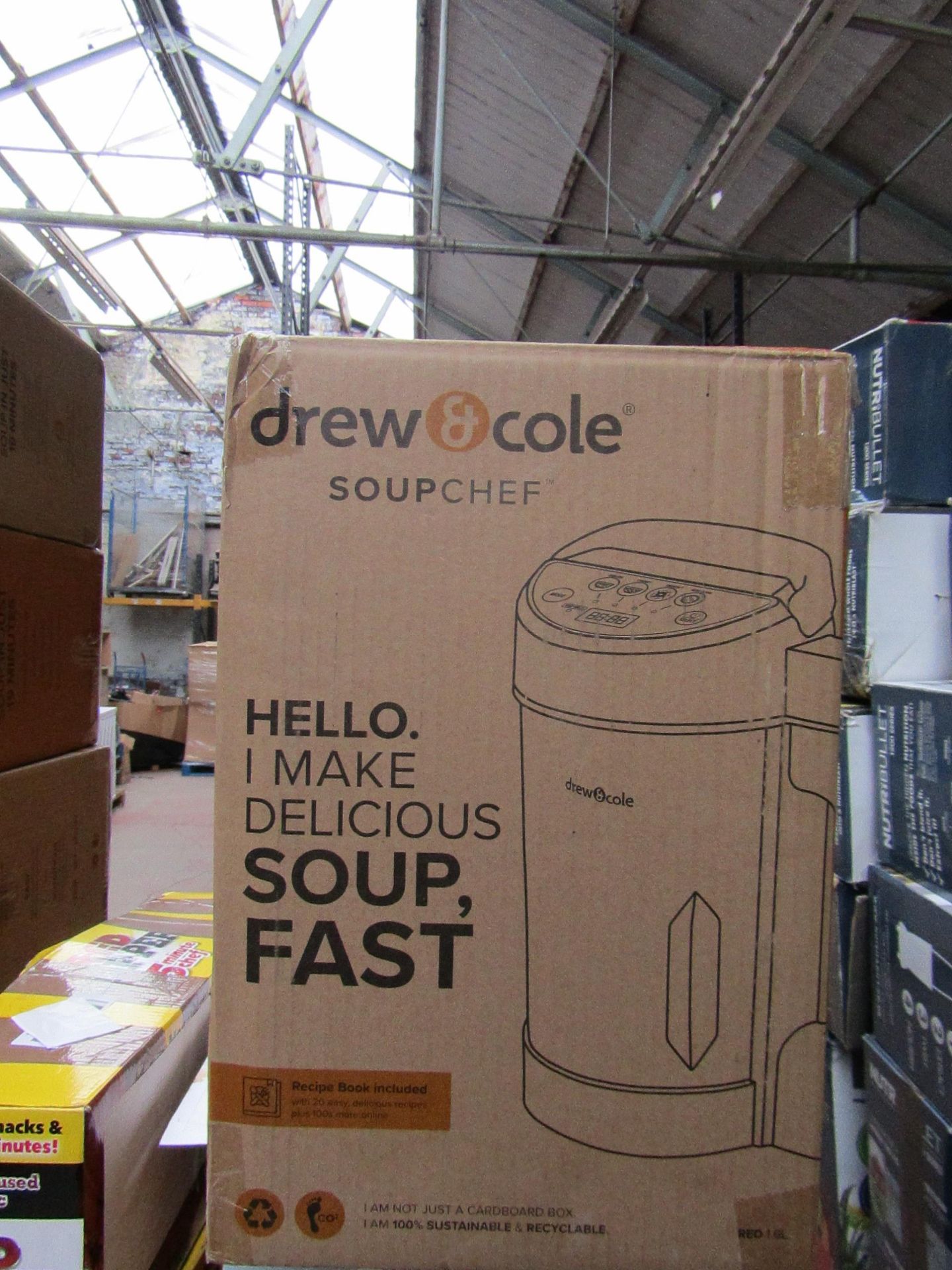 | 4X | DREW AND COLE SOUP CHEF | UNCHECKED AND BOXED | NO ONLINE RESALE | RRP £69.99 |TOTAL LOT