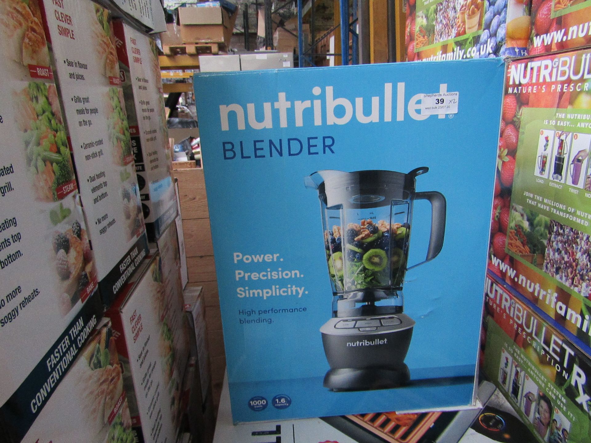 2 X NUTRIBULLET BLENDER 1000W UNCHECKED AND BOXED