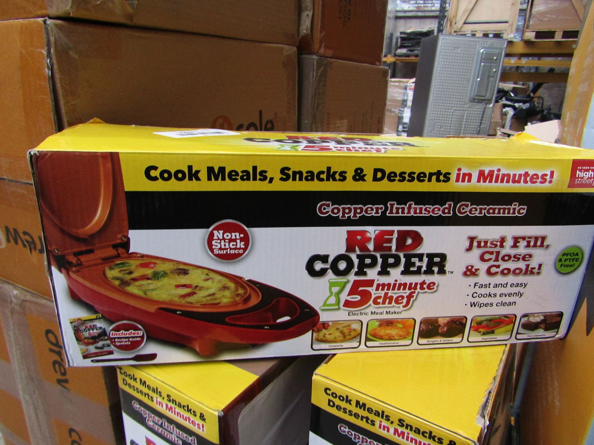 | | 1 X | RED COPPER CHEF | UNCHECKED AND BOXED | NO ONLINE RESALE | RRP £39.99 | TOTAL LOT RRP £