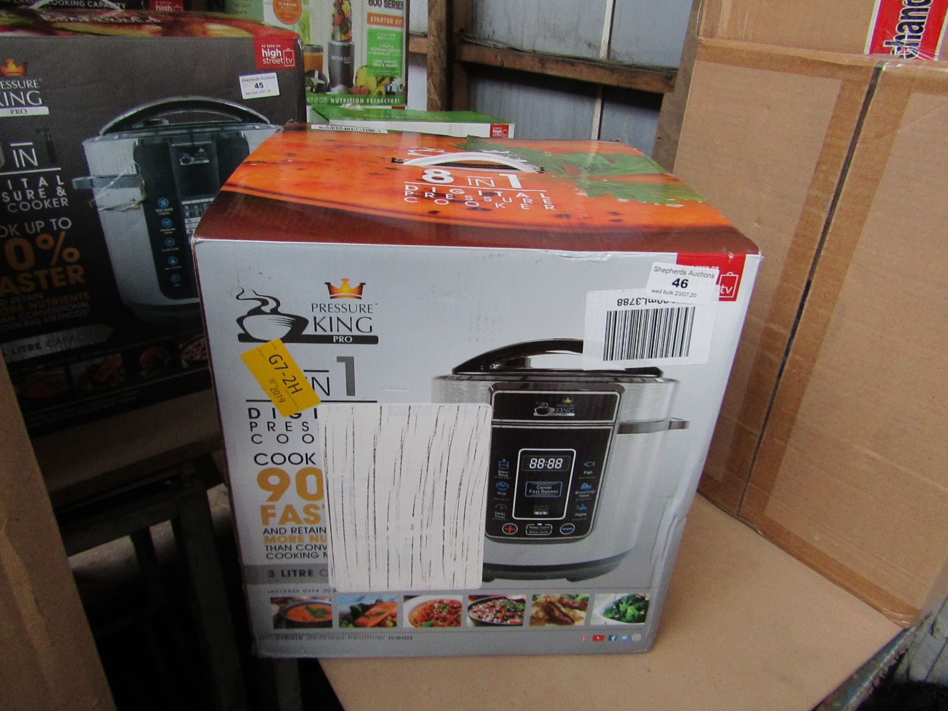 | 1X | PRESSURE KING PRO 8 IN 1 DIGITAL PRESSURE AND MULTI COOKER | UNTESTED AND BOXED | NO ONLINE