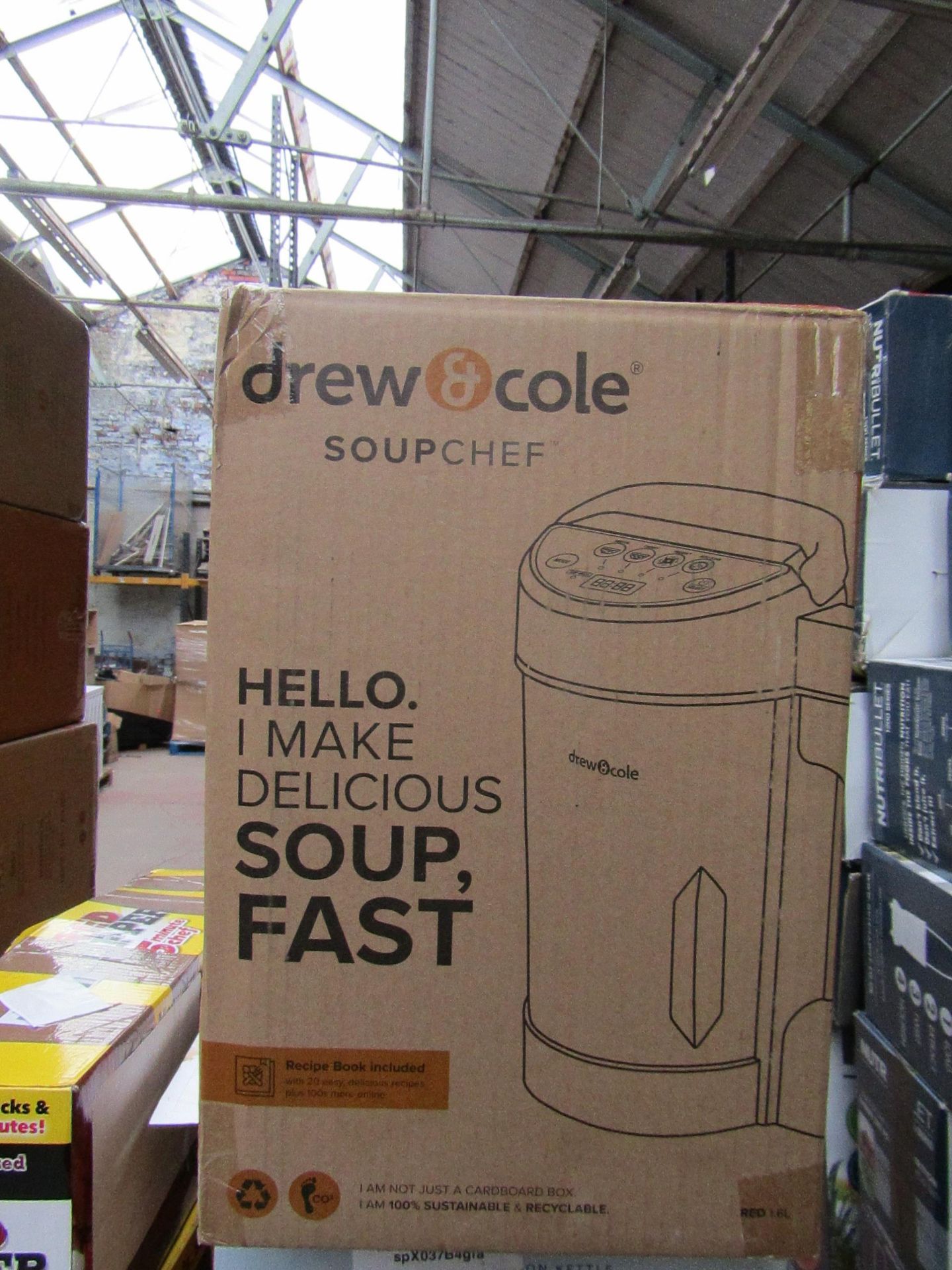 | 4X | DREW AND COLE SOUP CHEF | UNCHECKED AND BOXED | NO ONLINE RESALE | RRP £69.99 |TOTAL LOT