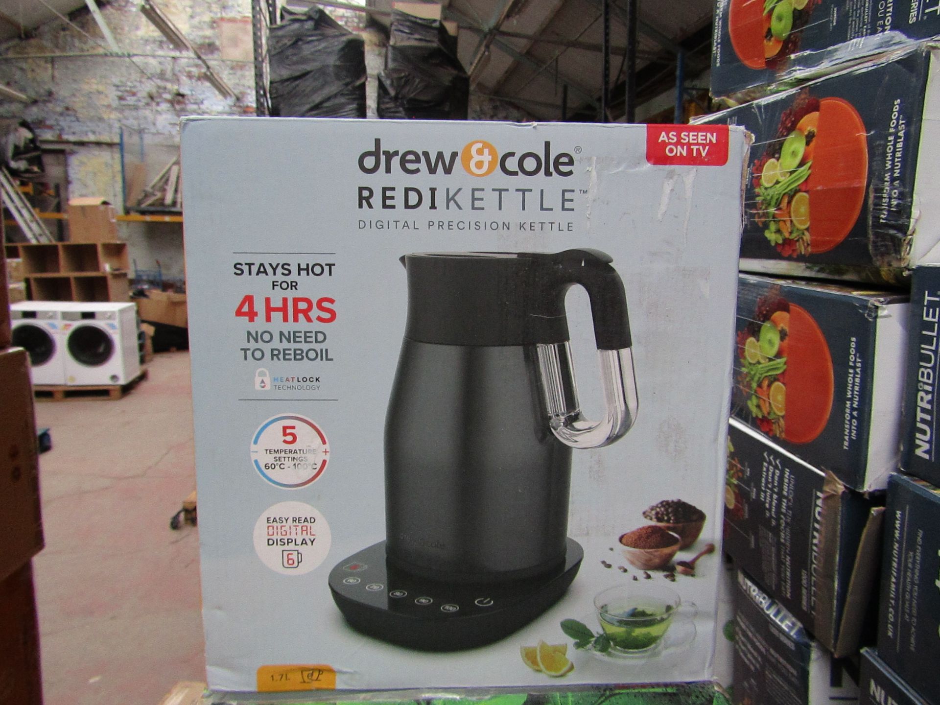 |5 X | DREW AND COLE REDI KETTLE | UNTESTED AND BOXED | NO ONLINE RESALE | SKU C5060541513587 |