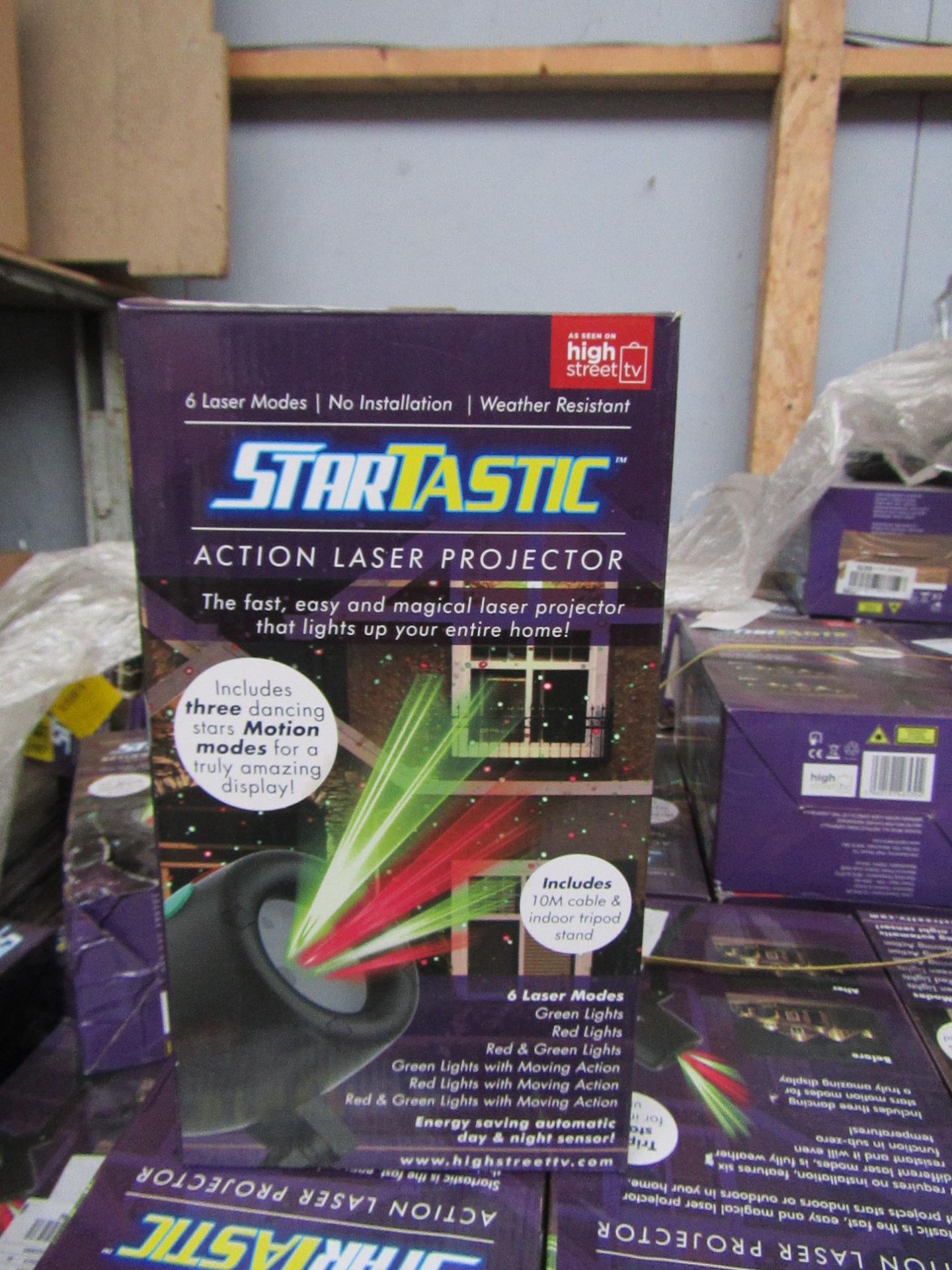 | 5X | STARTTASTIC ACTION LASER PROJECTORS | UNCHECKED AND BOXED | NO ONLINE RE-SALE | SKU