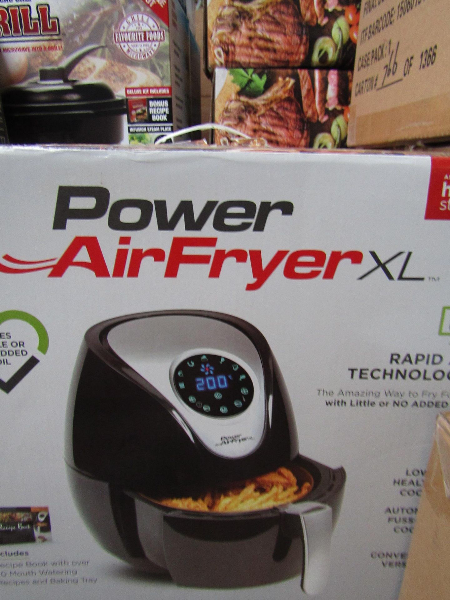 X | POWER AIR FRYER 3.2L | UNCHECKED AND BOXED | NO ONLINE RE-SALE | SKU 5060191465366| RRP £69.99 |