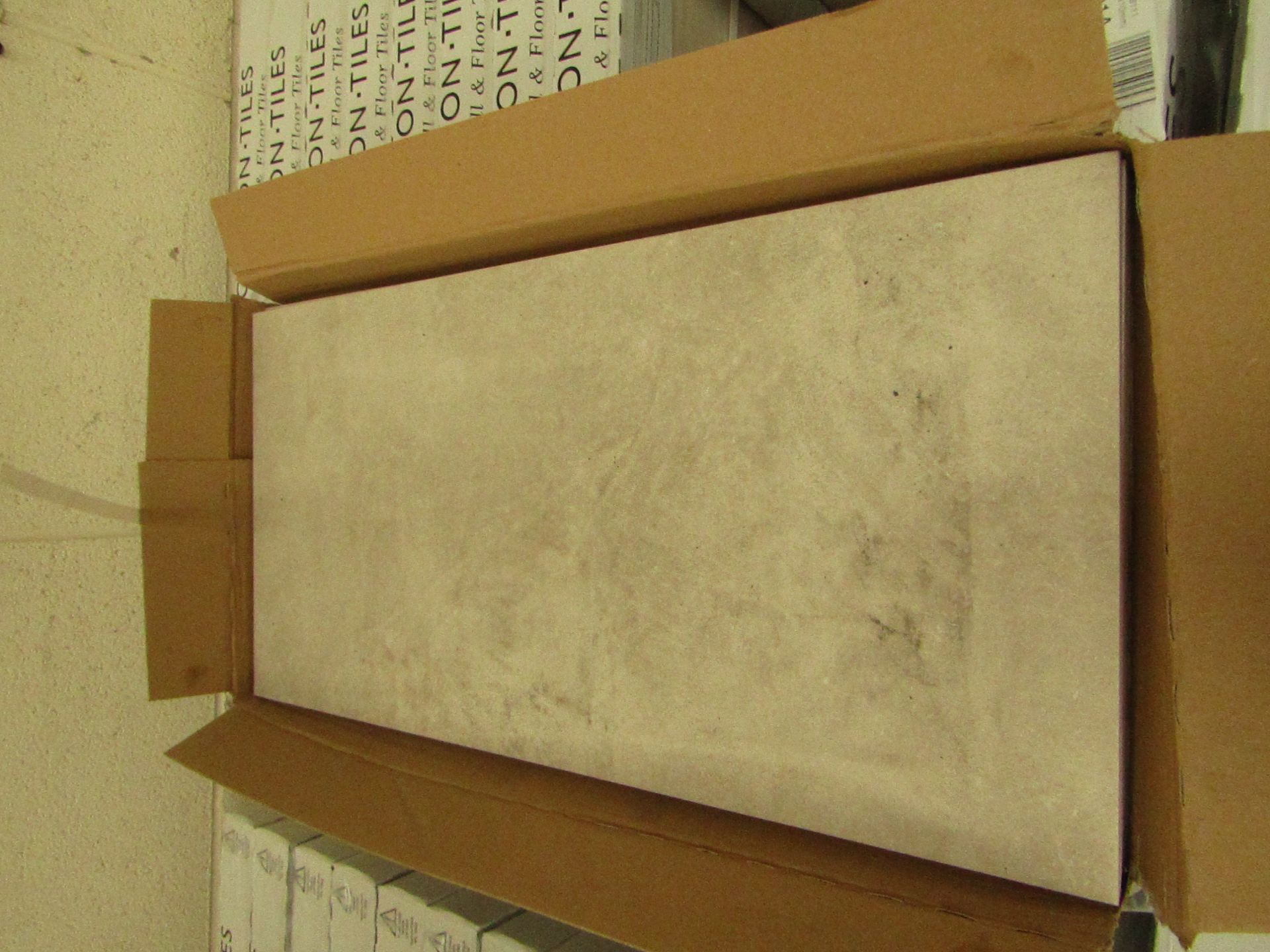 10x Packs of 5 Cambridge Old stone Textured 300x600 wall and floor tiles by Johnsons, new. The RRP