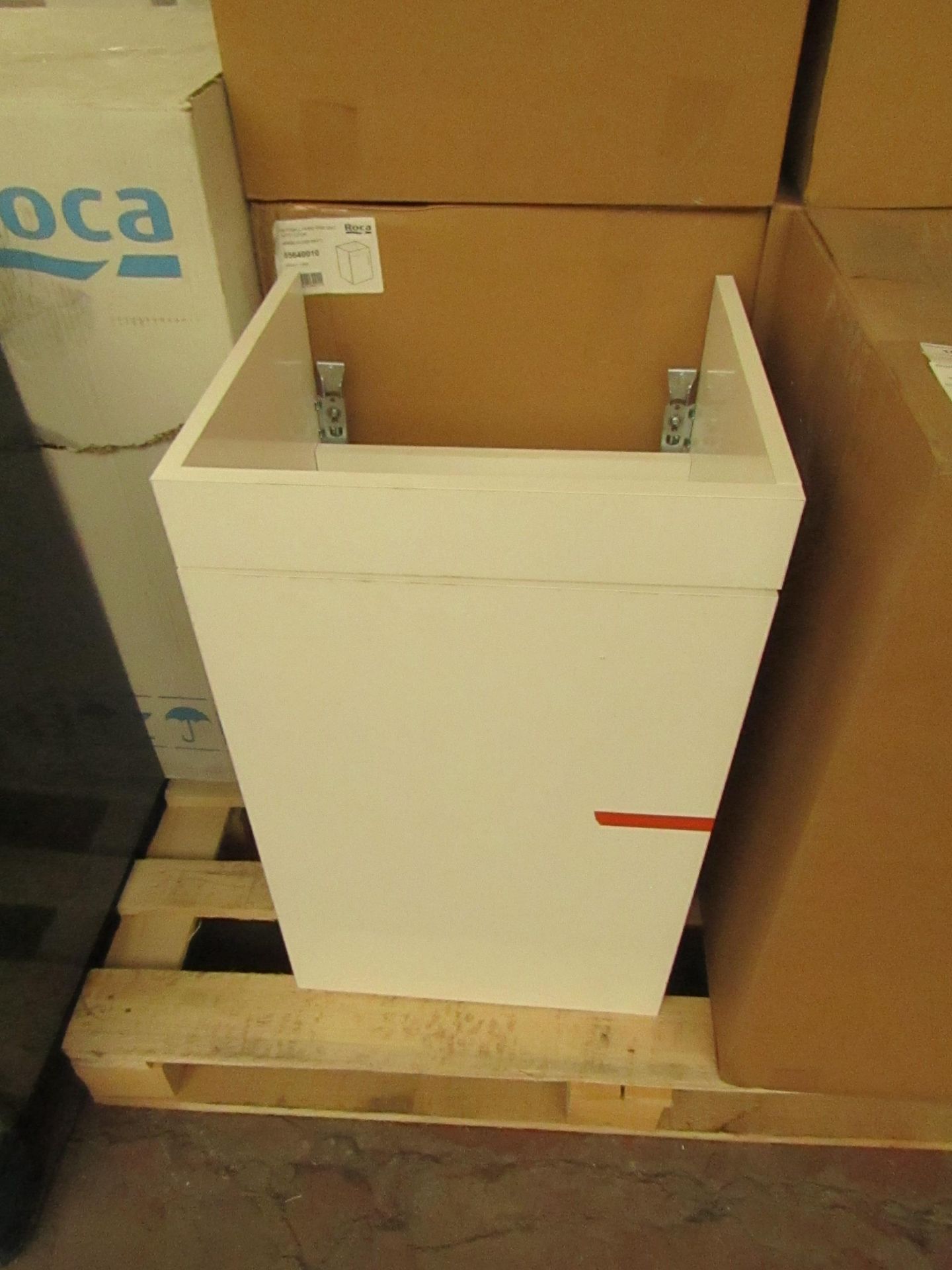 Roca - Maxi Wall-Hung Base Unit with 2 Drawers 400mm Gloss White - New & Boxed.