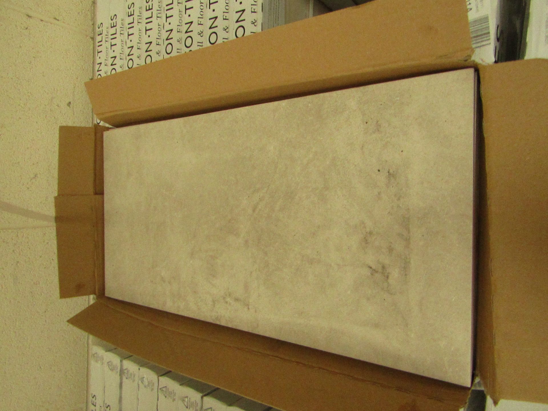10x Packs of 5 Cambridge Old stone Textured 300x600 wall and floor tiles by Johnsons, new. The RRP