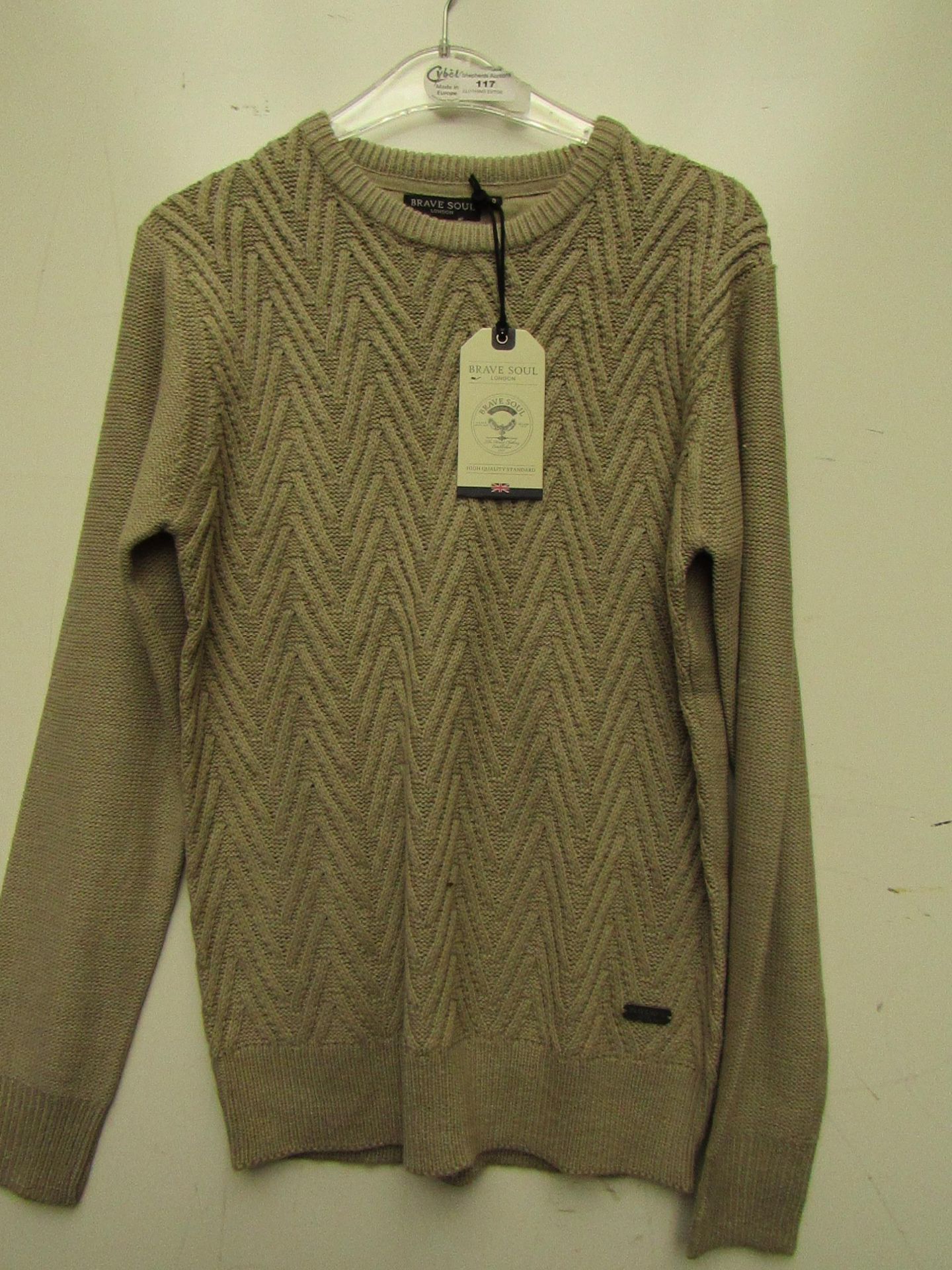 Brave Soul Mens Jumper. Size Small. New with tags