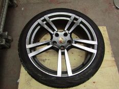 Set of 4 Porsche Cayenne Turbo 21" Alloy Wheels all With 285/35/R22 tyres on them, the tyres vary in