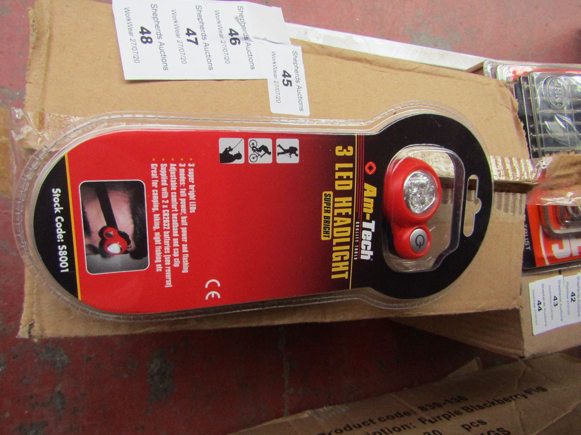 Am-Tech - 3 LED Headlight (Super Bright) - New & Packaged.