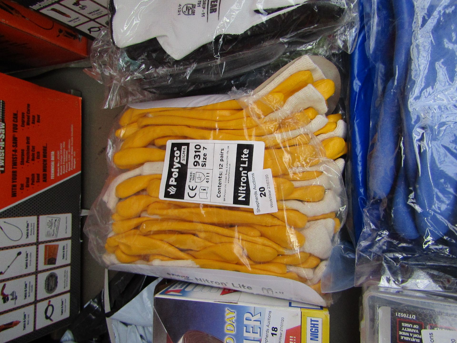 12x Polyco - Nitron Lite Gloves - New & Packaged.