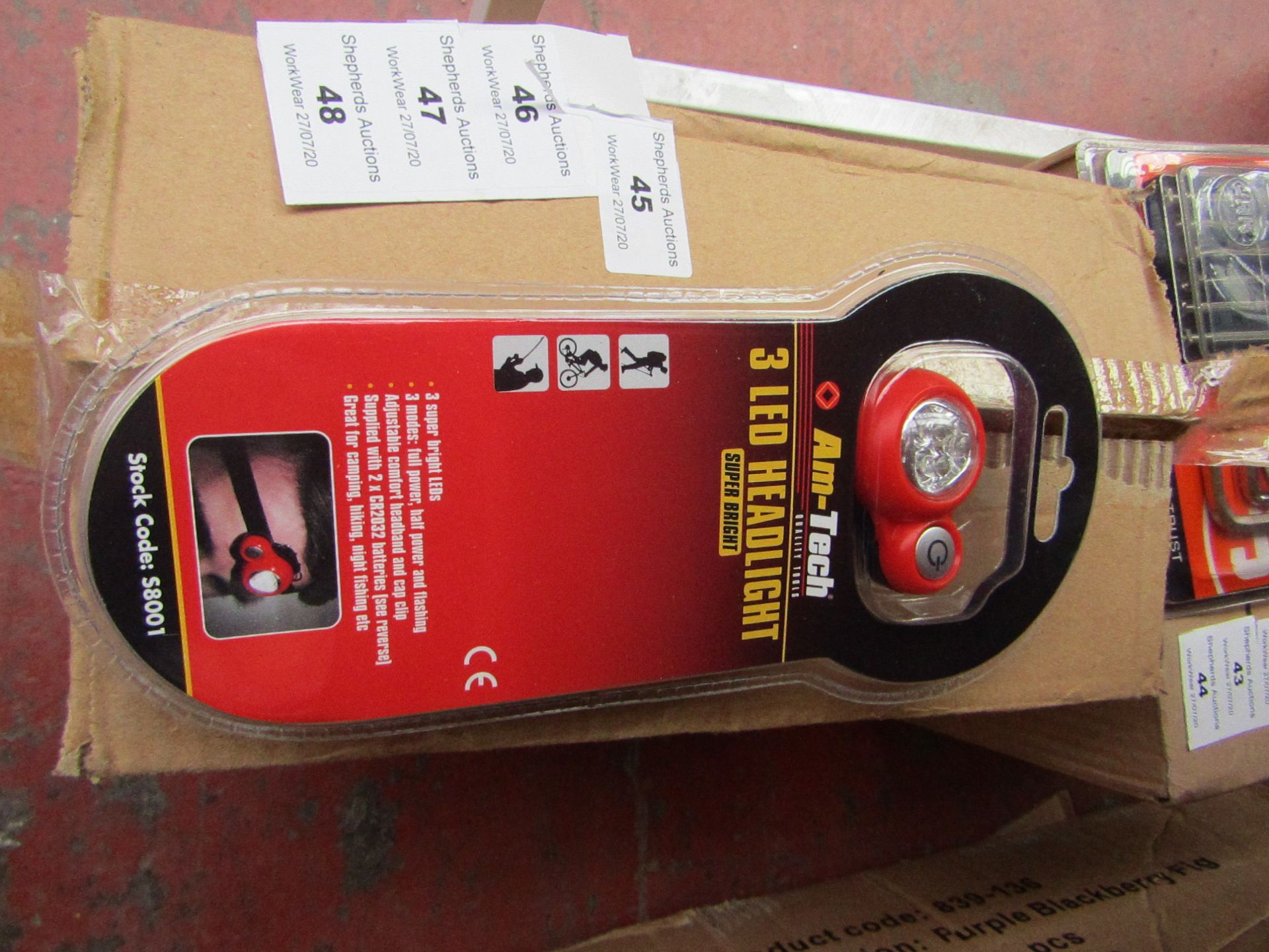 Am-Tech - 3 LED Headlight (Super Bright) - New & Packaged.