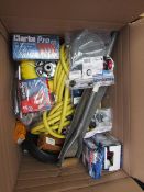 1x BOX OF VARIOUS TOOLS 8447, This lot is a Machine Mart product which is raw and Compressorletely