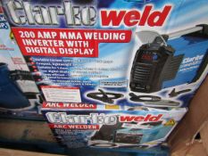 1 x CL WELD EASIARC115N 8329 1 x CL WELD MMA200 230V 8329 1 x CL MOTOR 2-4-1 90S8329This lot is a